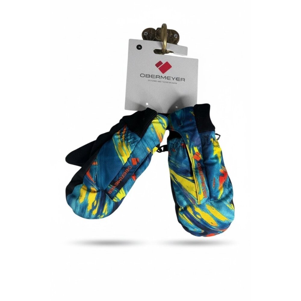 Obermeyer Kids' Thumbs Up Mitten in Sun Rays Youth Size XL  8 NWT